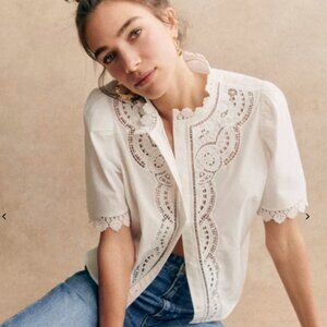 Sezane Eponine Shirt Ecru - Size 2